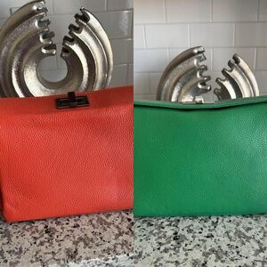 Viola Castellani Vibrant Orange & Green Crossbody Bags
